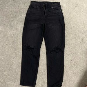 american eagle black denim jeans